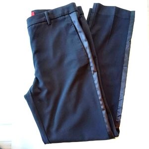 Narcisco Rodriguez Black Pants w/Satin Trim Size 6